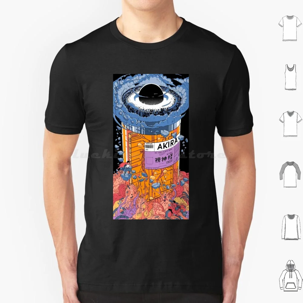 Cidade t camisa 6xl algodão legal t akira anime japão tetsuo katsuhiro otomo retro neo tóquio pós apocalypse vaporwave 1988 kanji
