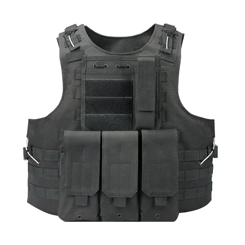 

High quality multi-functional tactical vest triple magazine CS training uniform camouflage outdoor protective equipment