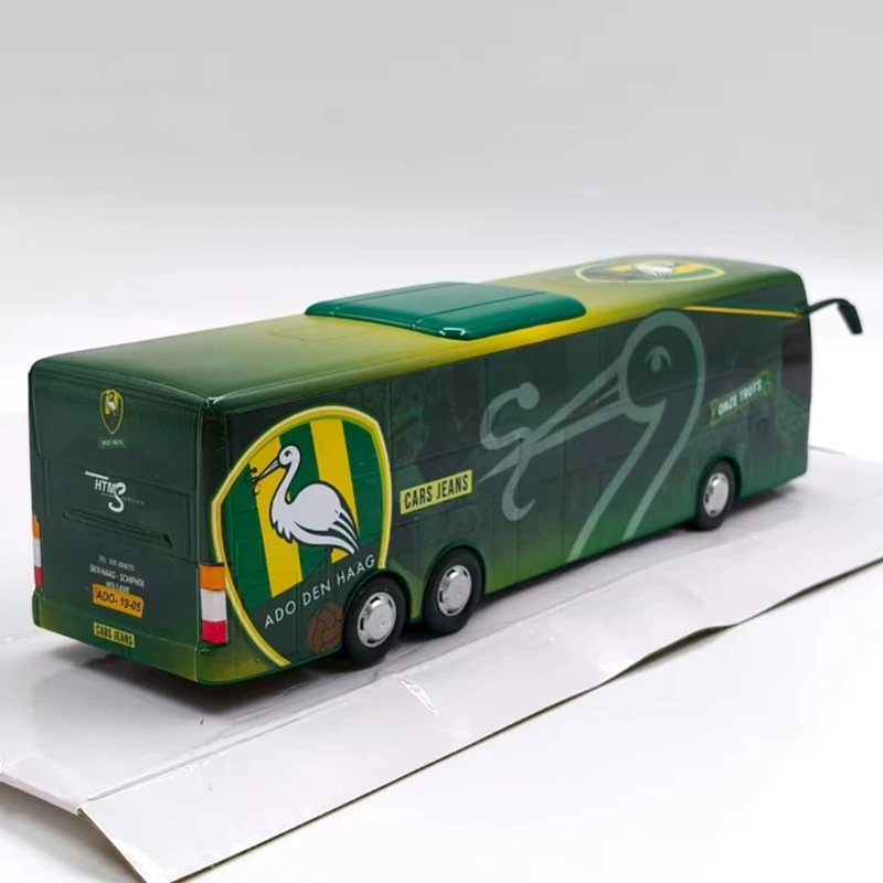 Diecast 1/43 Scale Player Bus Alloy Simulation Car Model Static Collection Decorated Holiday Gifts Toys Souvenir Gift