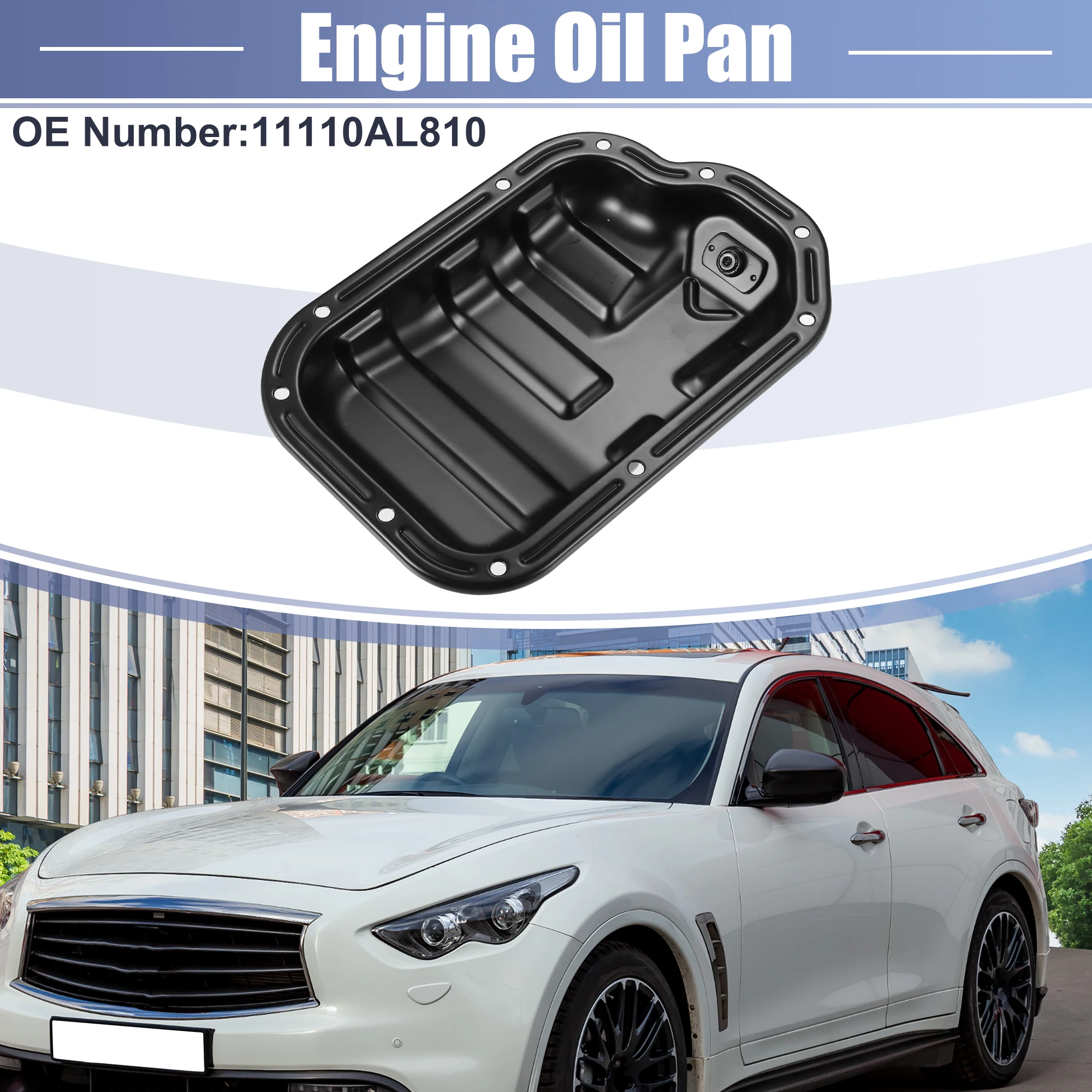 X Autohaux Engine Oil Pan No.11110AL810 for Infiniti FX35 2003-2008 for Infiniti G35 2004-2006 for Infiniti M35 2006-2008