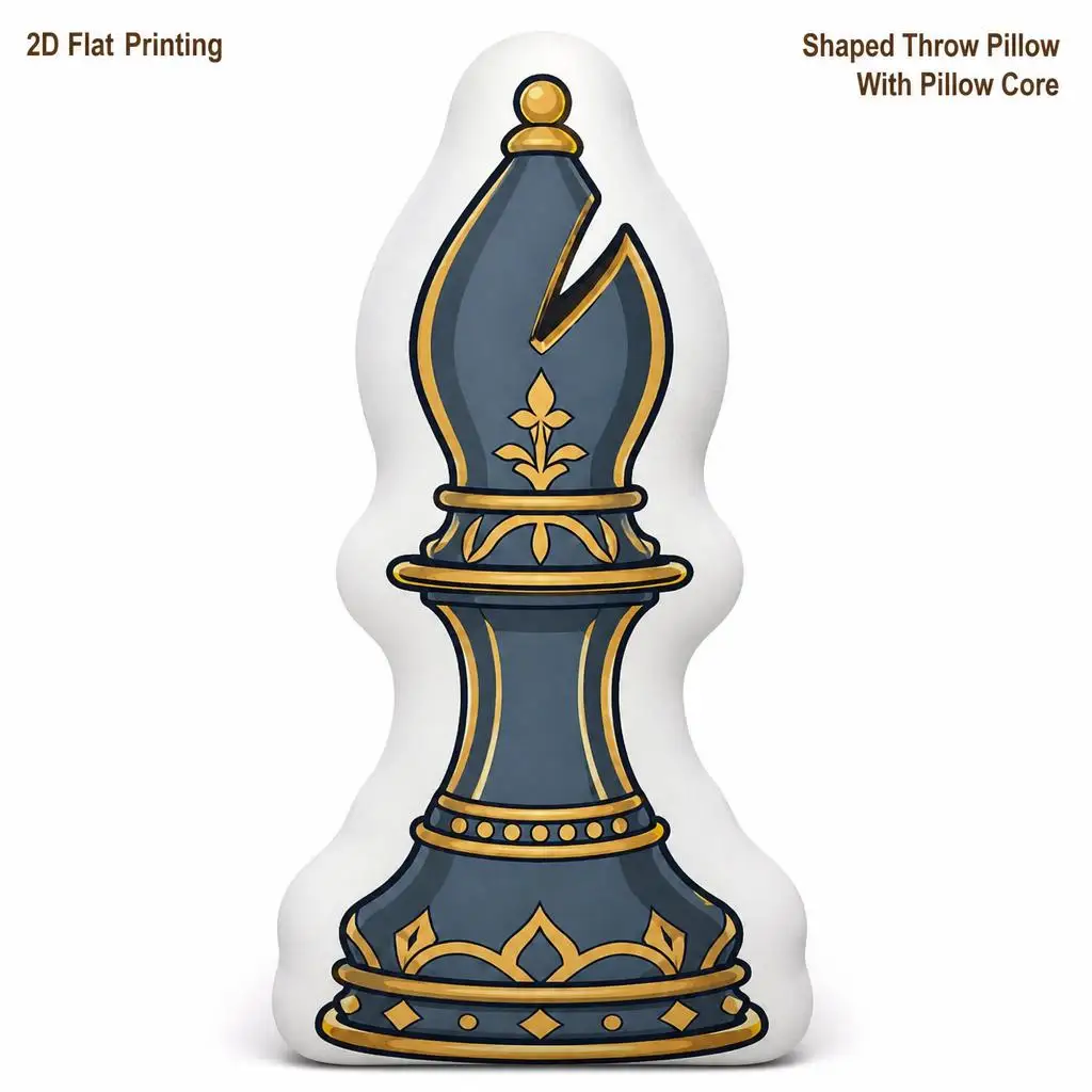 Tall Bishop Chess Players Gift Plush Pillow Cushion Irregular Stuffed Throw Pillow Home Decor Gift Sofa Bed Home