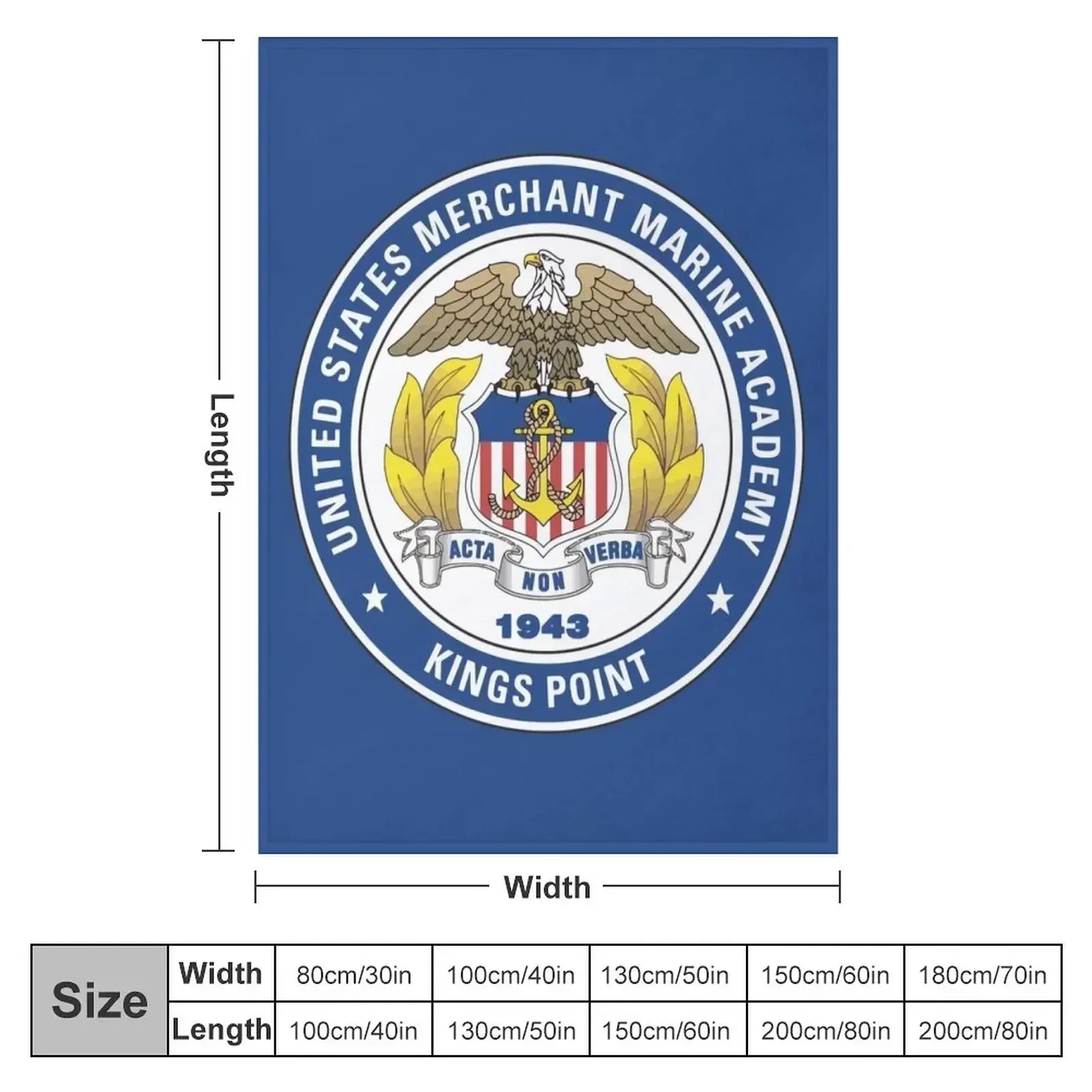 United States Merchant Marine Academy? Throw Blanket Decorative Sofas funny gift Luxury Retros Blankets