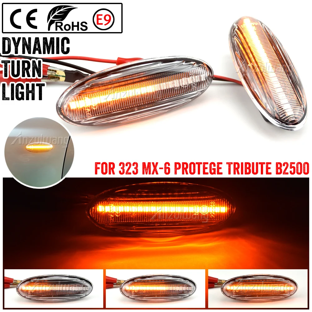 Dynamic Side Marker Light For Mazda Protege 5 2002-2003 Tribute 2001-2006 LED Turn Signal Lamp for Ranger South Africa Type 1998