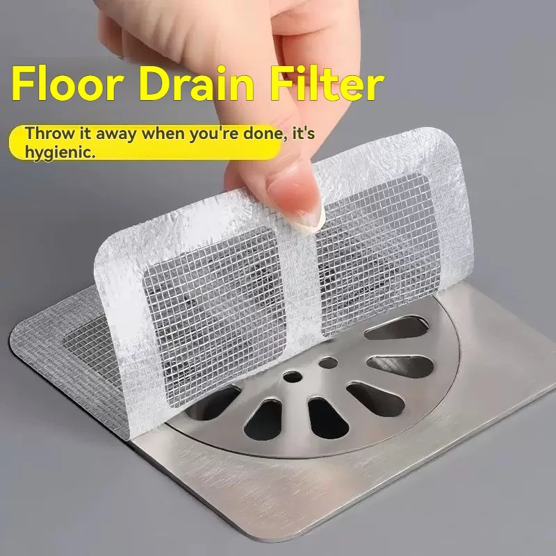 50-piece Bathroom Hair Filter Drain Stopper for Bathroom, Kitchen Sink, Prevent Clogging and Insect Entry
