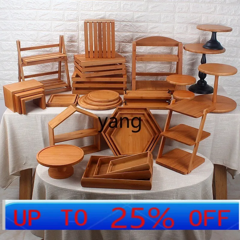 

LTT Bamboo Cake Plate Cake Rack Mori Dessert Rack Dessert Table Dim Sum Rack