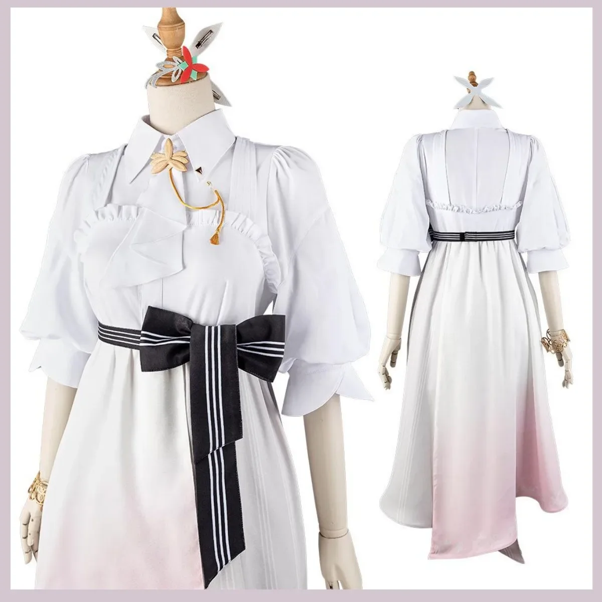 Anime Hololive Virtual YouTuber AZKi Costume Cosplay SorAZShotgun Polvere Parrucca Abito Uniforme Donna Sexy Vestito di Carnevale di Halloween