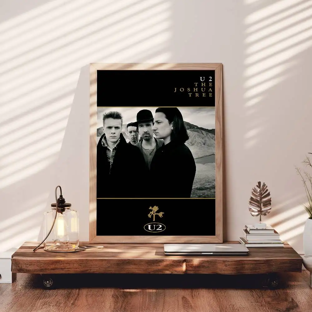 U-U2 ملصق شجرة جوشوا فني ذاتي اللصق مقاوم للماء ملصق ورقي لغرفة القهوة والبار #3