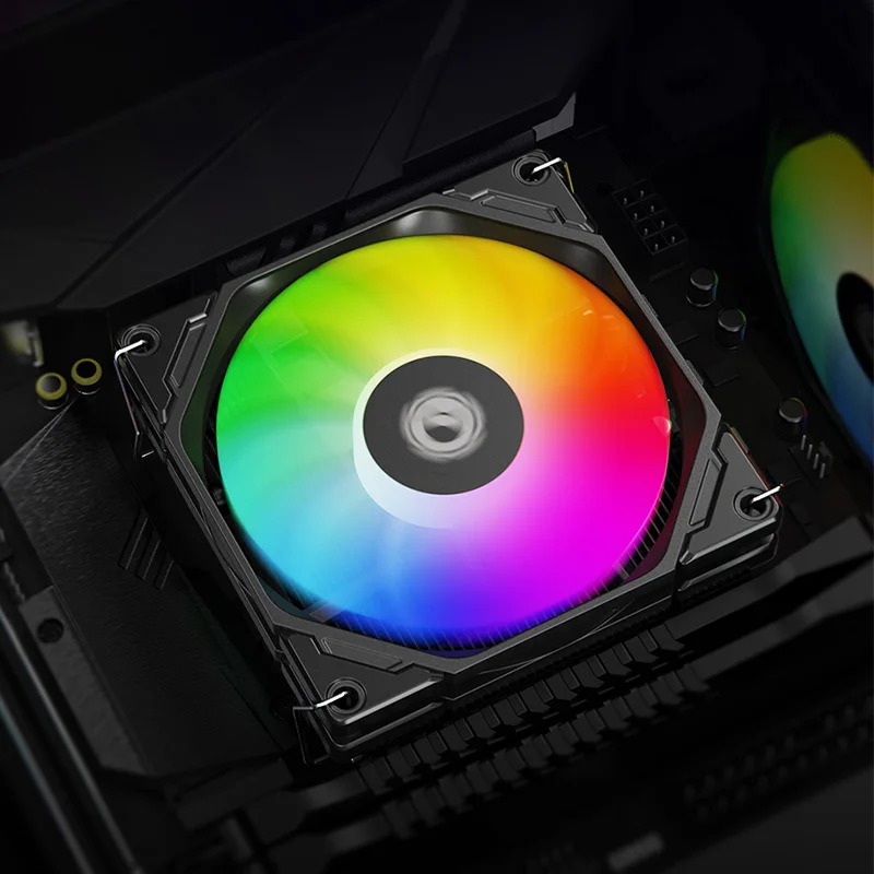 ID-COOLING TF-9215 92MM Case Fan 15MM Thick 4PIN PWM 5V 3PIN ARGB Silent Cooling Fan MAX Speed 2500RPM MAX Air Volume 44.3CFM