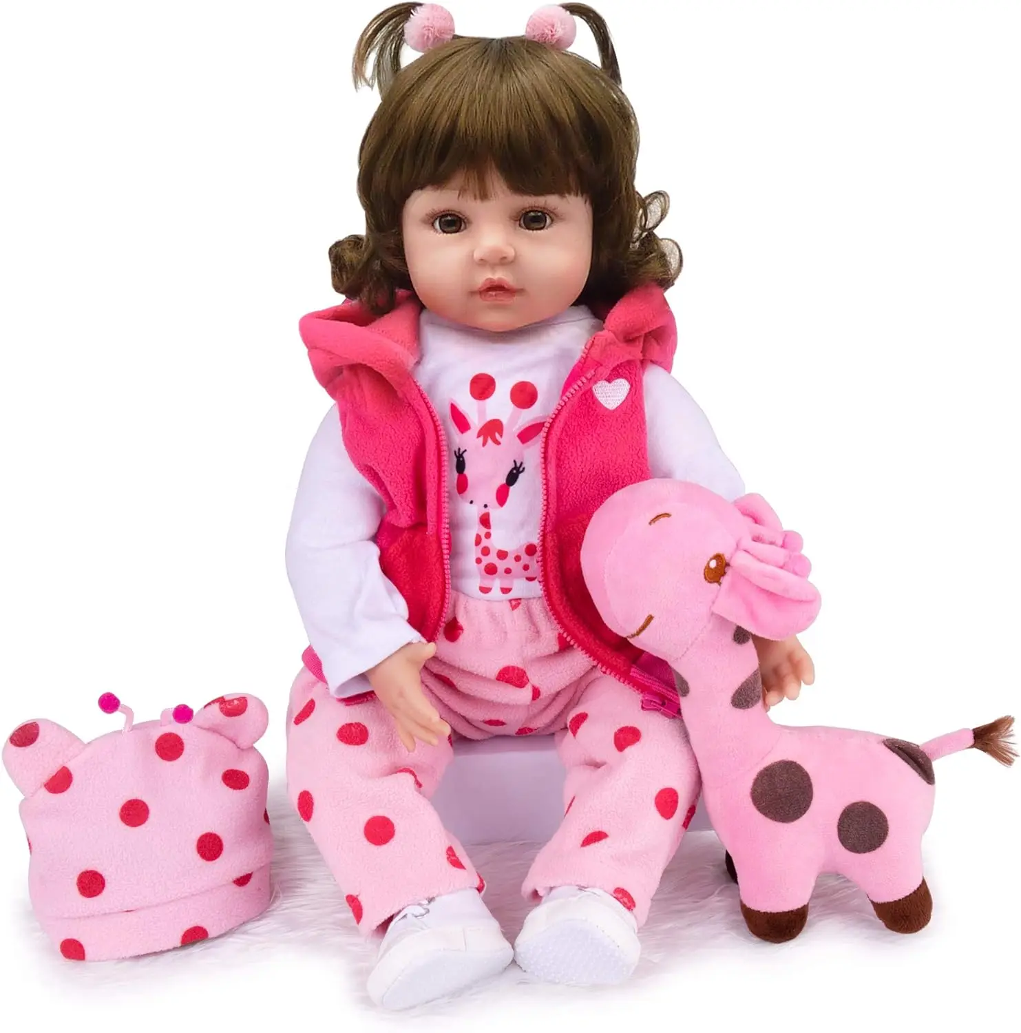 bebe doll reborn toddler 48cm soft silicone reborn baby dolls soft vinyl body lifelike menina Christmas surprice girl gifts doll