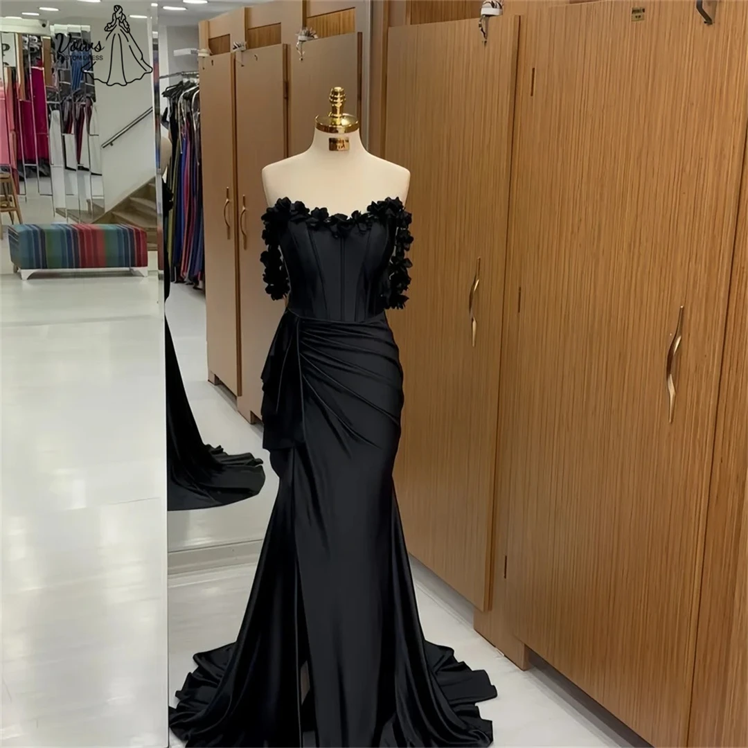 

Vows Fishtail Skirt Evening Dresses 2025 Luxury Party Evening Dress Wedding Guest Custom Made Lace Off-the-shoulder Robe Soiree