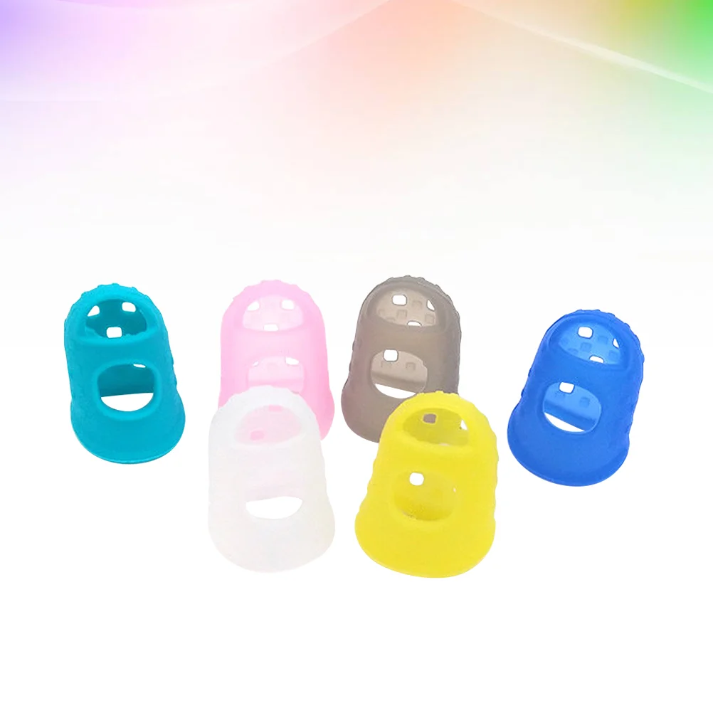 

10 Pcs Finger Sleeve Fingertip Protector Silicone Guards for Guitar Tool 290X210X160CM Protectors Child