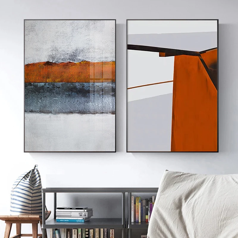 

Nordic Abstract Canvas Gray Wall Art Modern Picture Poster and Print Wall Decoration Painting for Living Room Home Decor Cuadros