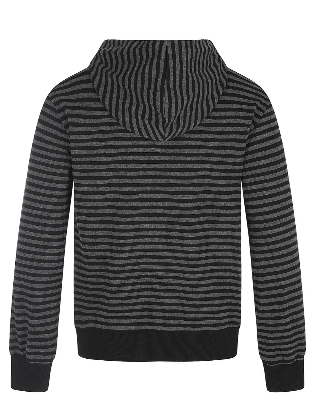 American Vintage Y2K Striped Hoodie Jacket Autumn Casual Fashion Street Style Loose Men Double Breasted Design Hooded Sweatshirt