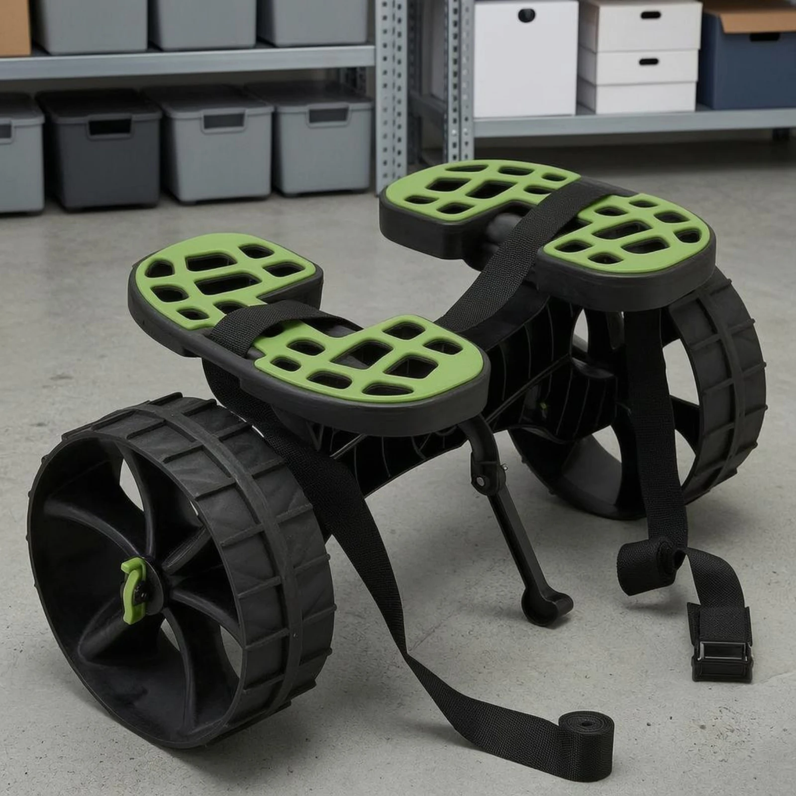 Adjustable-Width Trailer Trolley Grooved Wheels Kayak Trailer Trolley Boat Dolly Two-Wheel Paddlecraft Dolly Assembled for Beach