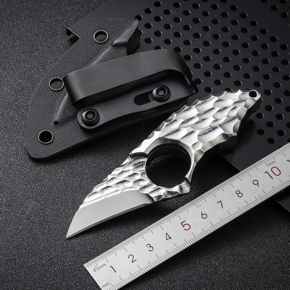 TRSKT Cool Neck Knife,Utility Pocke Knife,Survival Tactical Knife,Self Defense Offensive Edc Tool With Kydex Unboxing Knife