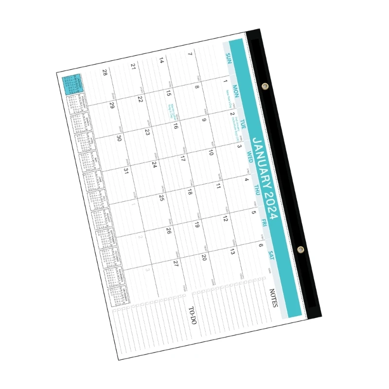 20CB Office Calendar Planner, 18 Monthly Calendar Ruled Space for To-Do List/Note