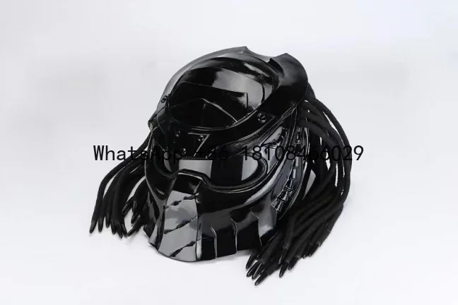 Alien vs. Predator design laser infrared motorcycle riding helmet for day and night use