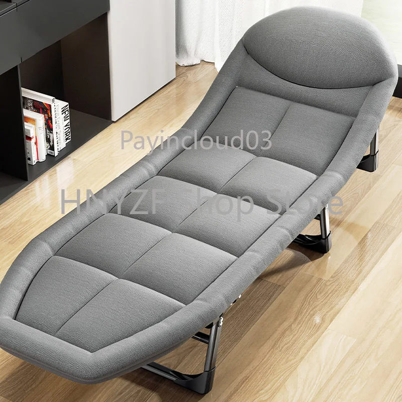 

Living Room Folding Bed Recliner Office Lunch Break Bed Outdoor Self-driving Tour Simple Oxford Cloth Folding Bed Beach Recliner