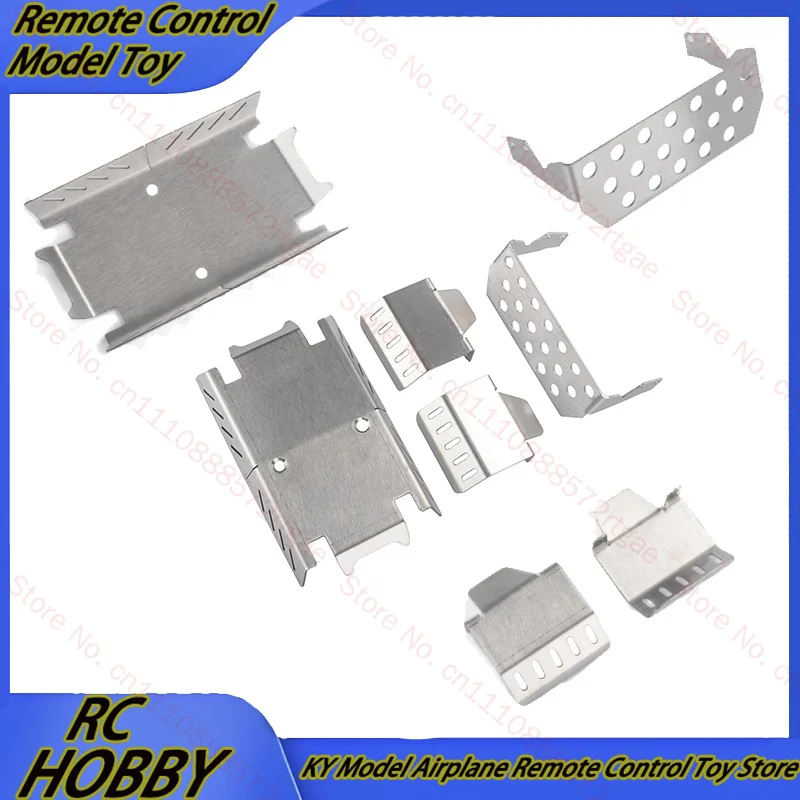 Chassis Armor Skid Plate Stainless Steel Metal Axle Guard For X4 Leopard X6 Hippo Nt Wild Boar Rc Car Bottom Dust Proof Cover