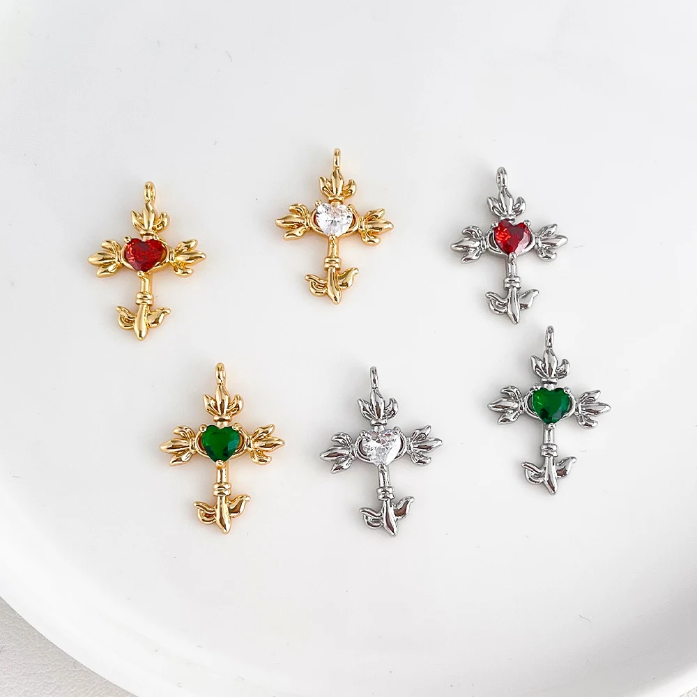 

Cordial Design 16*23MM 30Pcs DIY Charms/Genuine Gold Plating/Cross Shape/Jewelry Accessories/Copper Pendant/Hand Made #196072