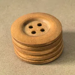 5PCS Round Sewing Buttons 4 Holes 50mm Handicrafts Decorative Knitting Garment Windbreaker Coat Accessories