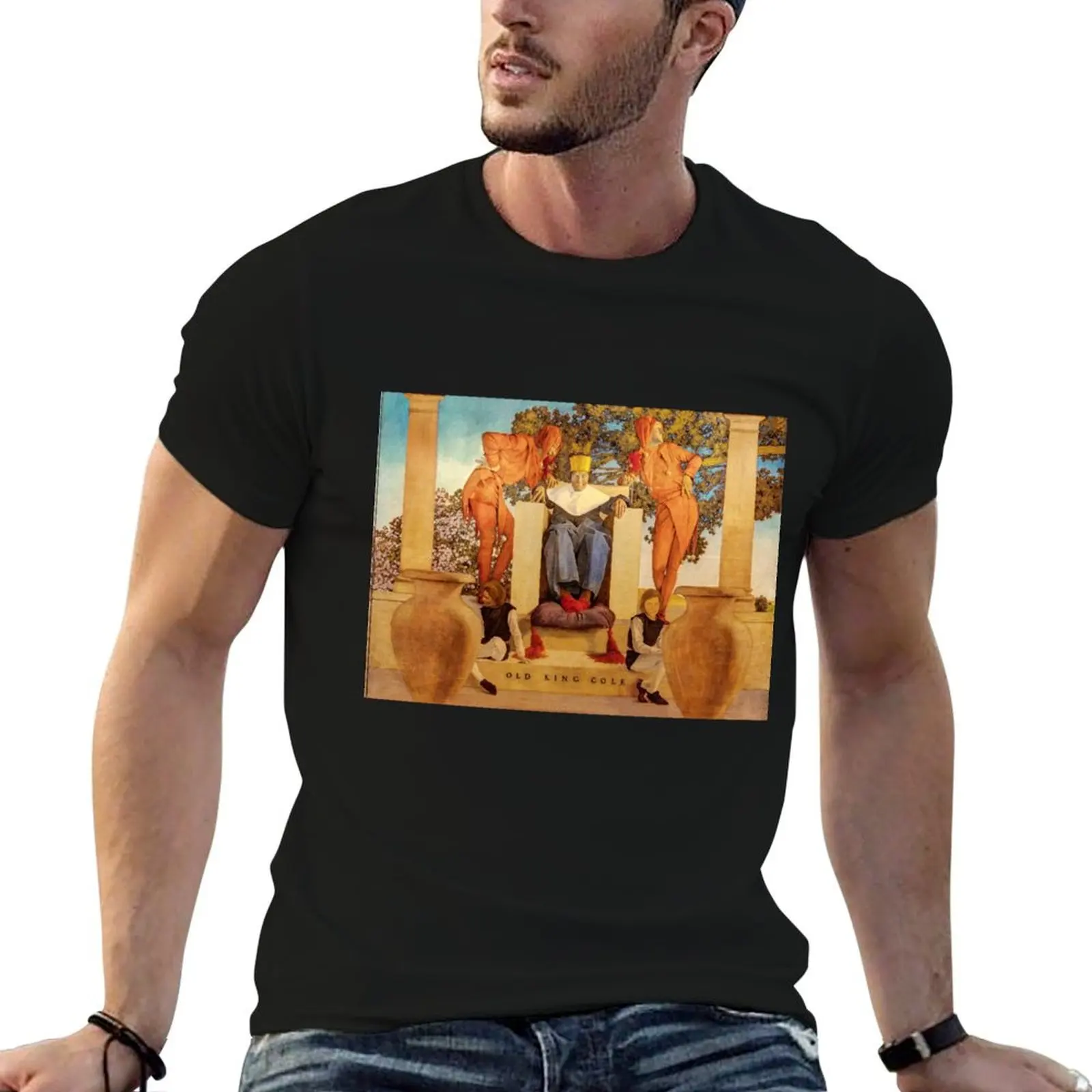 

Maxfield Parrish. Old king cole T-Shirt anime tshirt man t shirts for men T-Shirt