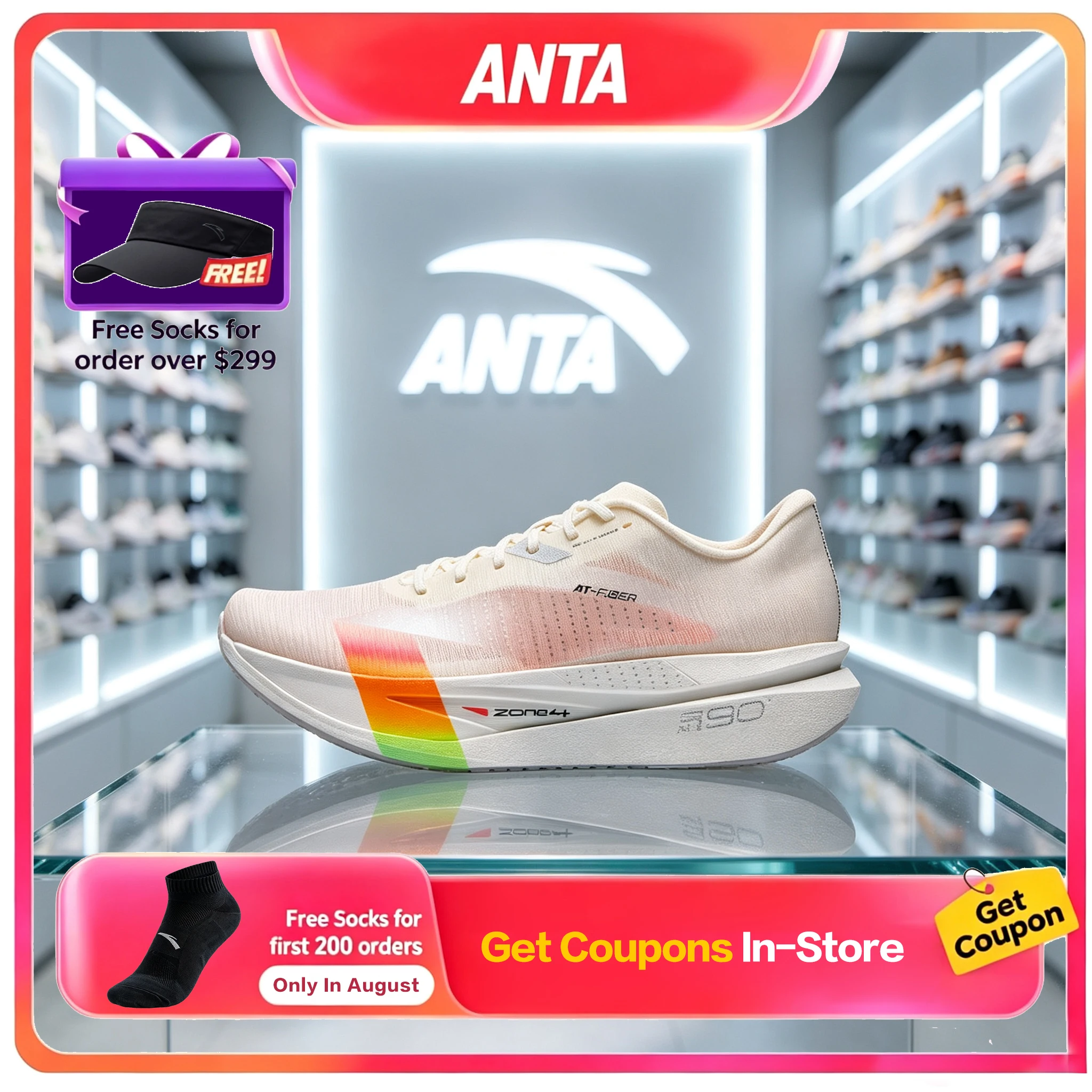 Anta C202 7 Bailian Colorway Unisex Carbon Plate Professional Marathon Racing Long Distance Running Sports Sneakers