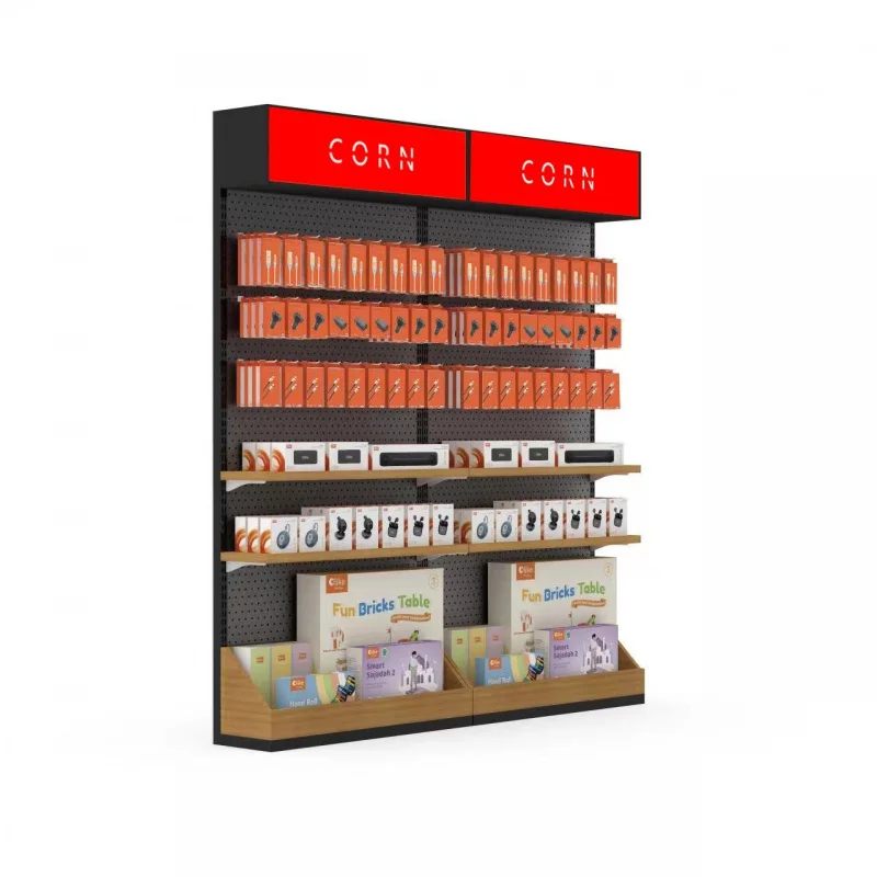 custom，Customized Display Gondola Cell phone Shop Shelving commercial Mobile Phone store Single Side display Rack