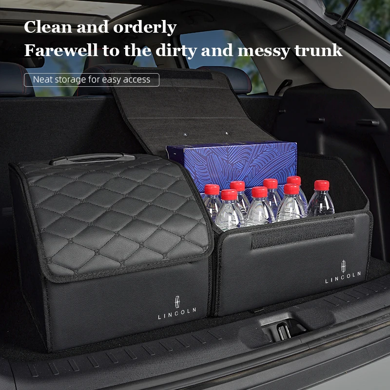 

Car Large Capacity Trunk Storage Box Organize Collection Case For Lincoln Z Navigator Town-car Aviator MKZ Corsair Continental