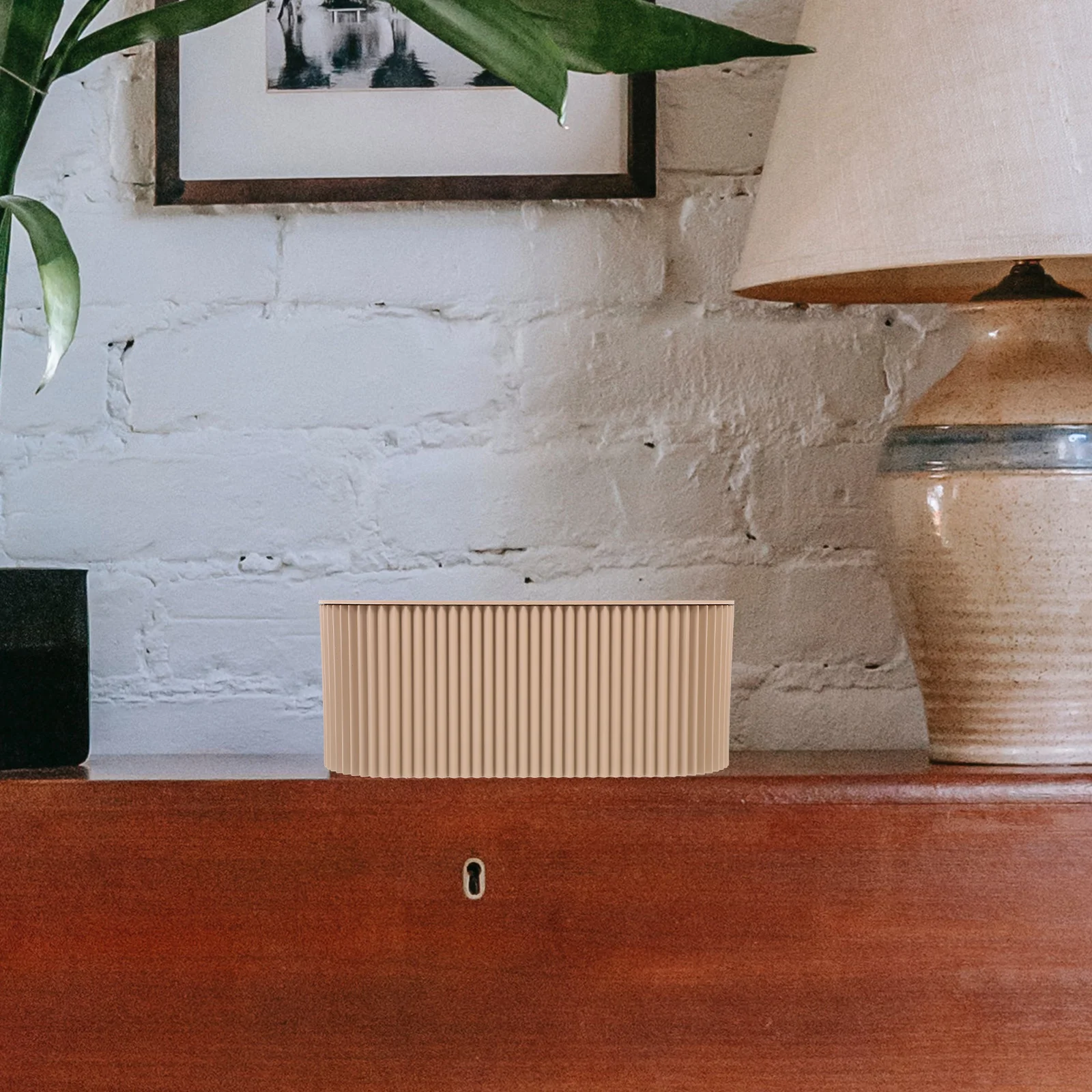 

Cable Management Box Desktop Cable Organizer Box Durable Large Opening Cord Storage Case for Home Office Wire Control