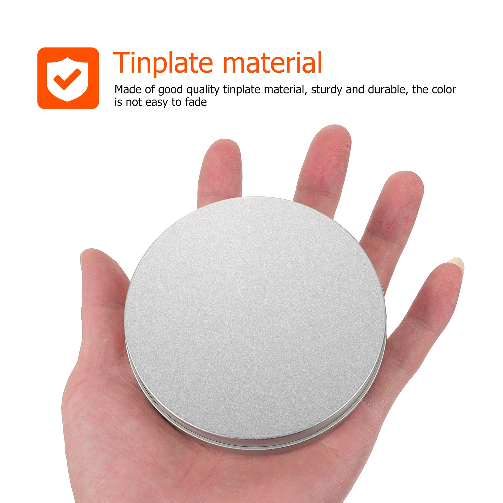 

1Pcs Food Grade Tinplate Round Storage Box Sturdy Candy Cookie Container Jewelry Holder Sundries Case Candy Can