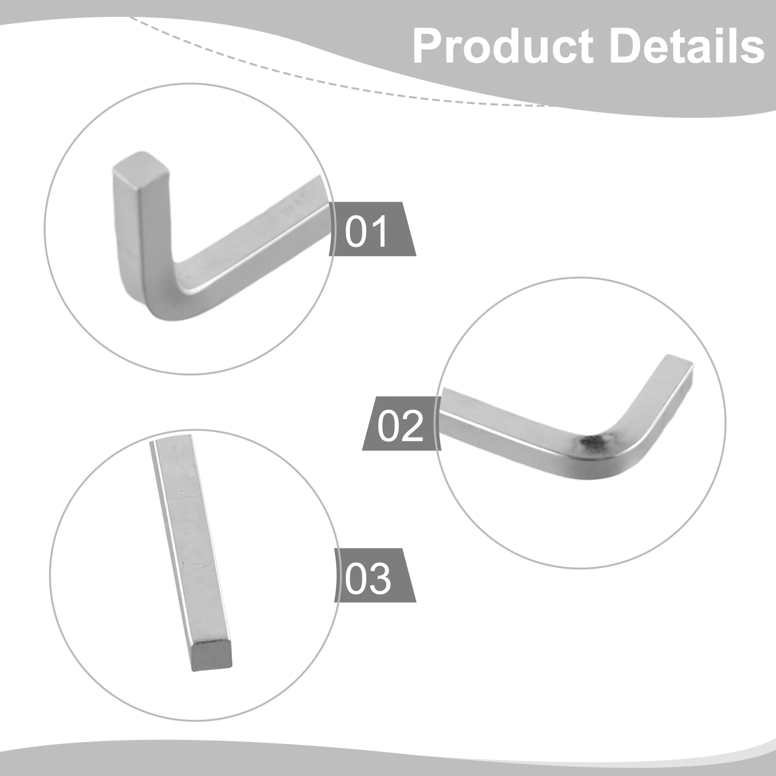 L Shape Square Head Wrench Square Key 4 Point Wrench Screwdriver Set 3-10mm Hand Tools Portable Manual Repair Tool Hardware