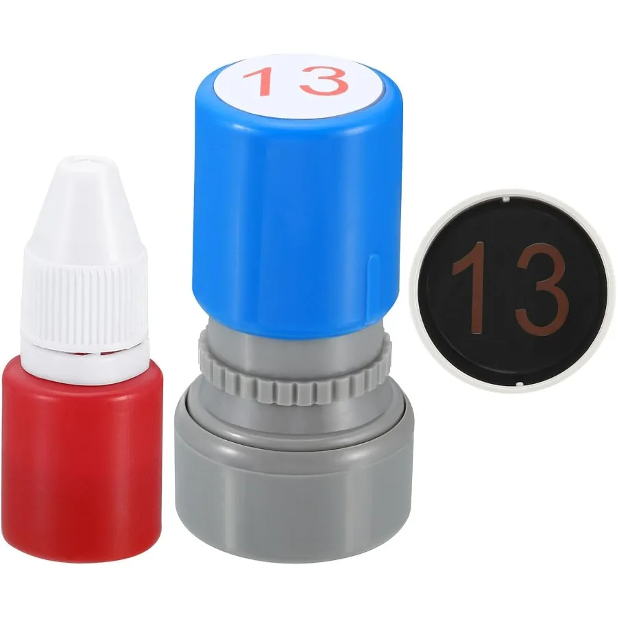 عدد طوابع التحبير الذاتي الأرقام 13 المعلم الأولي ختم الحبر ختم للفئة دفتر سكرابوكينغ لتقوم بها بنفسك الحرفية نمط 1 #1