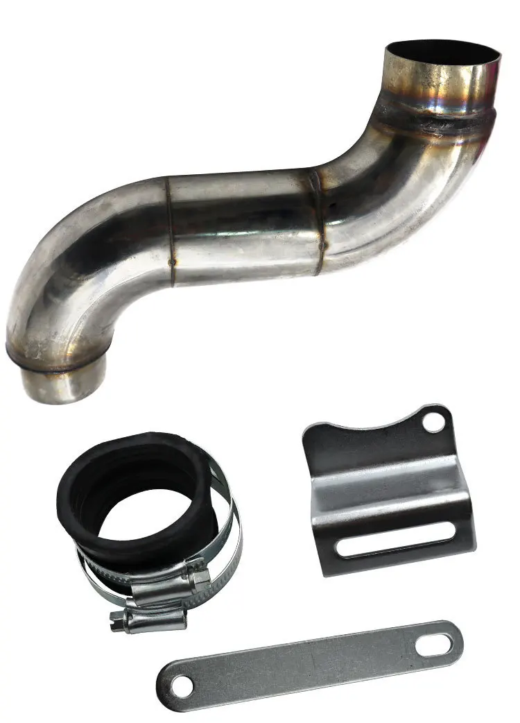 360g Stainless Steel Fuxi Motorcycle Air Filter Modification High Flow Gy6 Mushroom Head Filter Extended Bend Pipe Interface