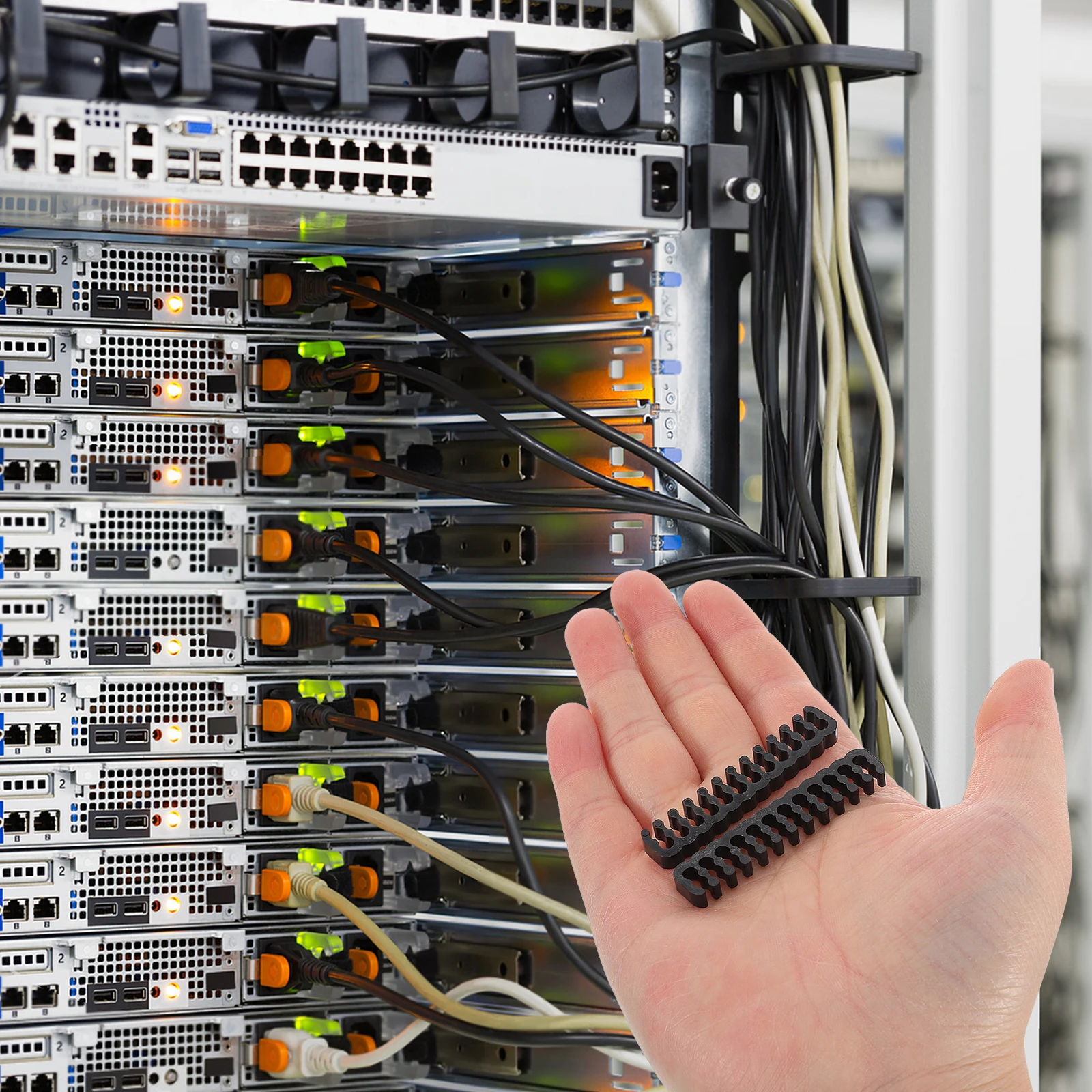 

24 Pcs Cable Manager Comb Management Clips Computer Case Water Cooling Organizer Strippers Electrical