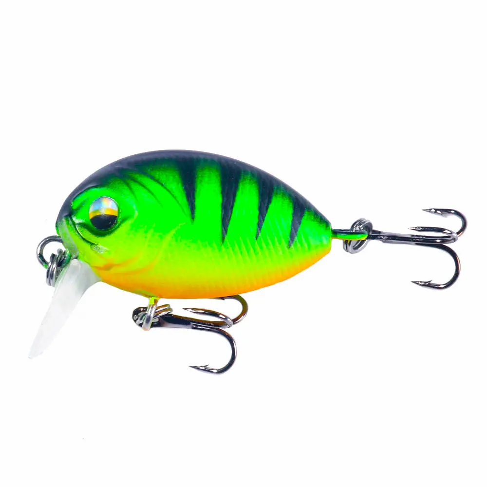 Mini crankbait 3,8 cm 3,8 g señuelo duro wobbbler triple para trucha lubina perca - imagen 2
