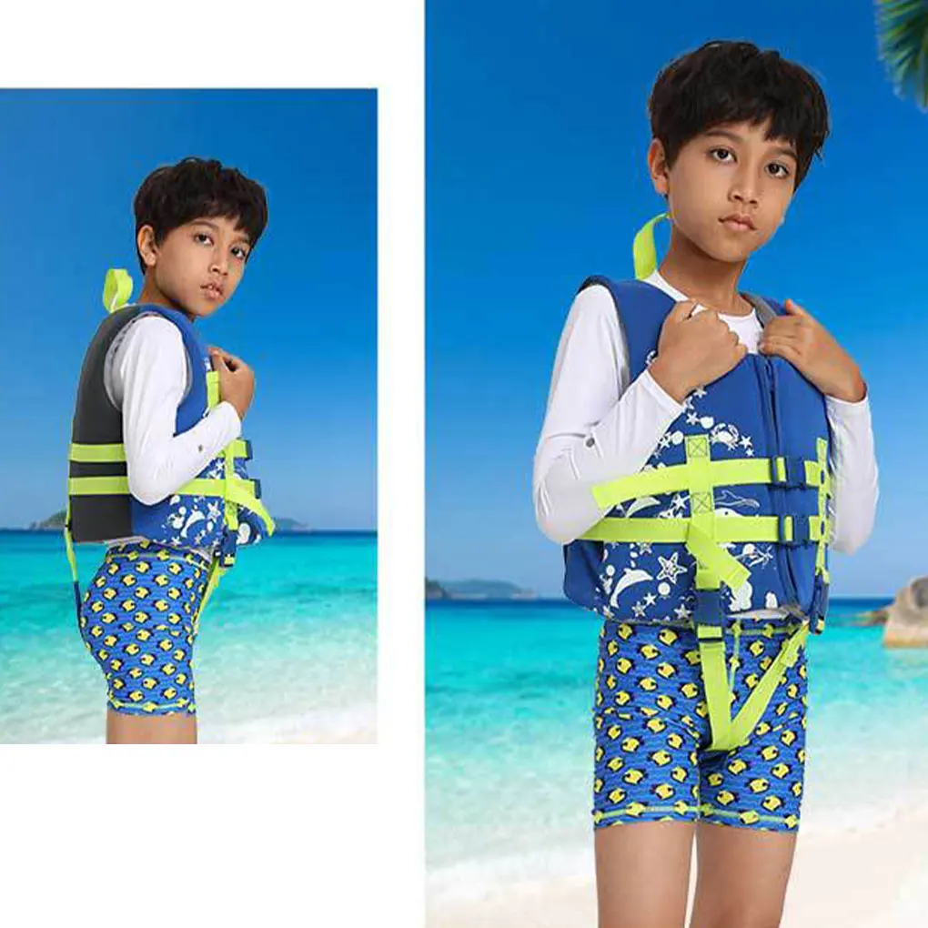 Swim Vest With Safety Standards Prevent Water Accidents Durable Life Jackets For Toddlers 1-3 blue M view 5