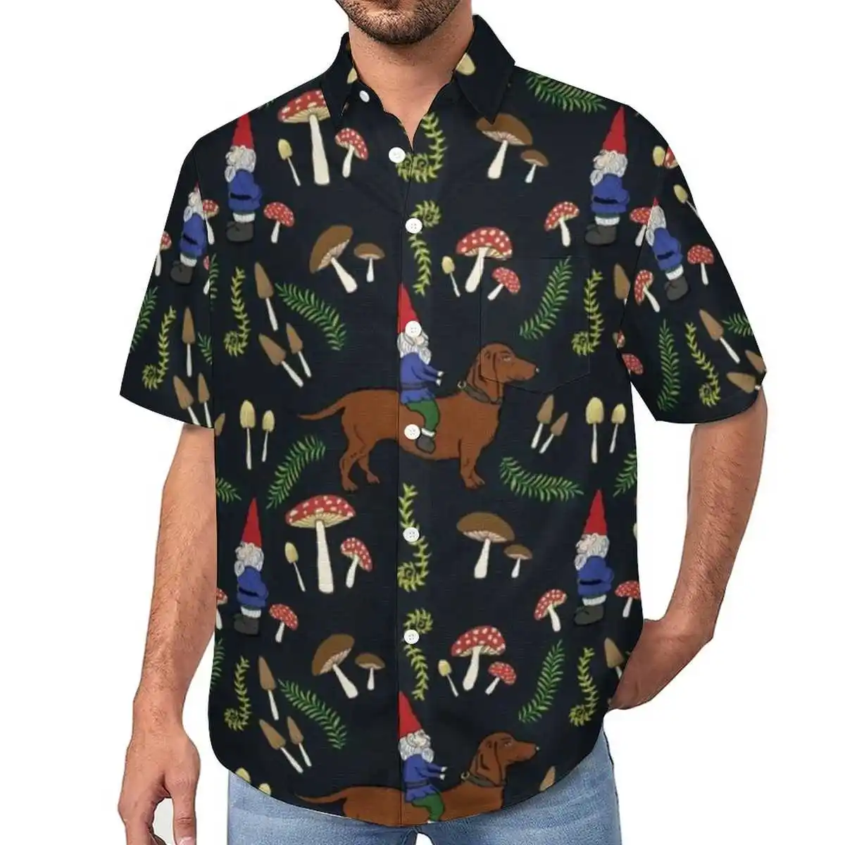 

Men's Stand Fit ort Sve Button up irt Flip Collar Breathable Cotton Sun Protection oulder Relax Sle Summer Faion