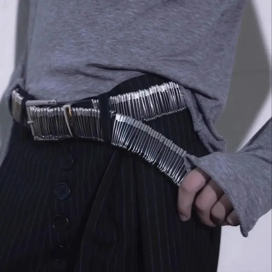 Мужской и женский винтажный металлический корсет из натуральной кожи, женский пояс, пальто, пояс, платье, украшение, широкий пояс J1526