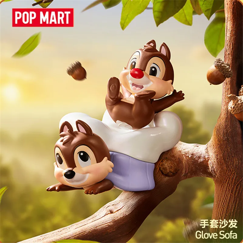 POPMART حقيقية ديزني رقاقة 'N' ديل لعوب الإخوة سلسلة تمثال صندوق أعمى هدية صندوق غامض الحلي الشكل مفاجأة هدية #4