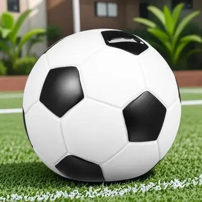 

Football Shape Piggy Large Capacity Coin Money Saving Bank For Kids Adults Home Desk Decoration Ball Coin Bank