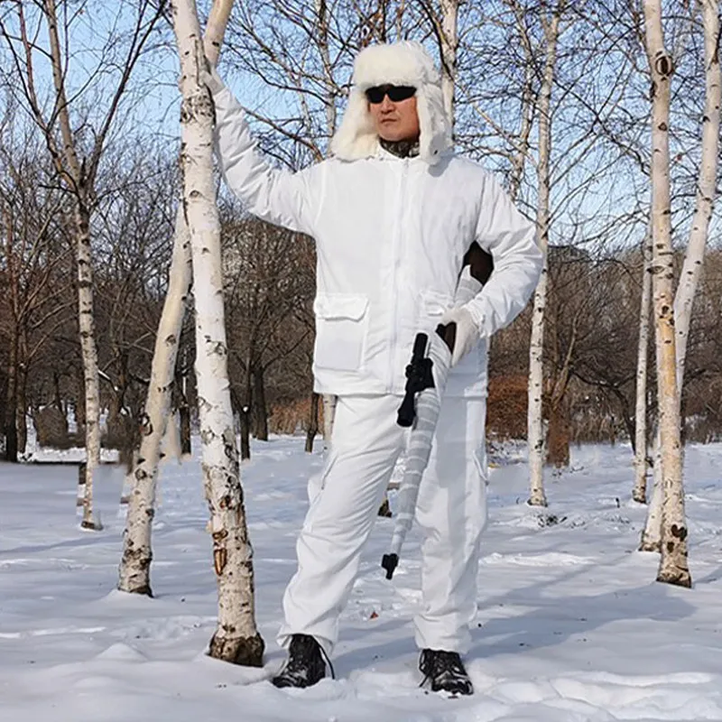 Traje camuflaje blanco para nieve transpirable y ligero - imagen 4