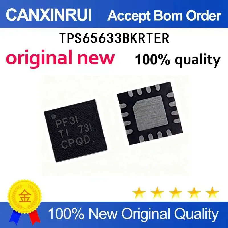 

(5 Pieces) TPS65633BKRTER silk screen PF3I QFN-16 LED driver IC STOD32BTPQR 32B