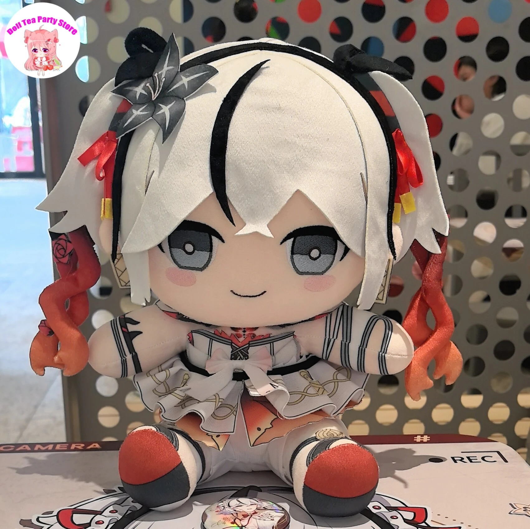 30CM Anime Wuthering Waves Camellya Cute Girl Sitting Posture Plush Doll Christmas Gifts Stuffed Plushie Pillow Dolls Toys
