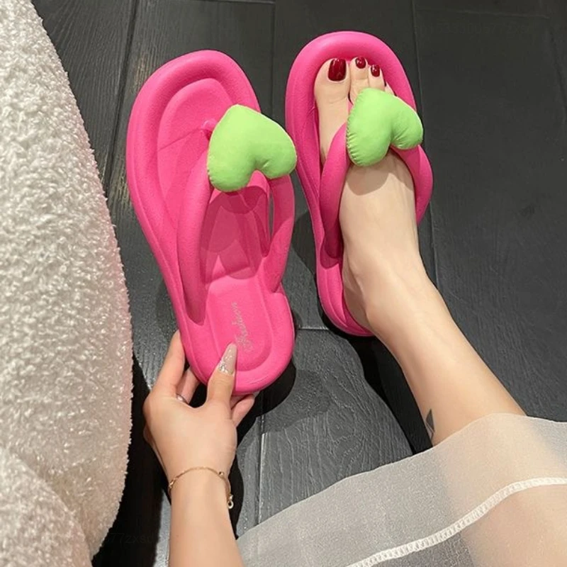 شاومي-شبشب الوجه الناعم للنساء ، نعل كعكة الإسفنج ، عدم الانزلاق ، المضادة للانزلاق ، مريحة ، الإناث ، في الهواء الطلق ، النعال متعرجة ، الشاطئ ، الصيف