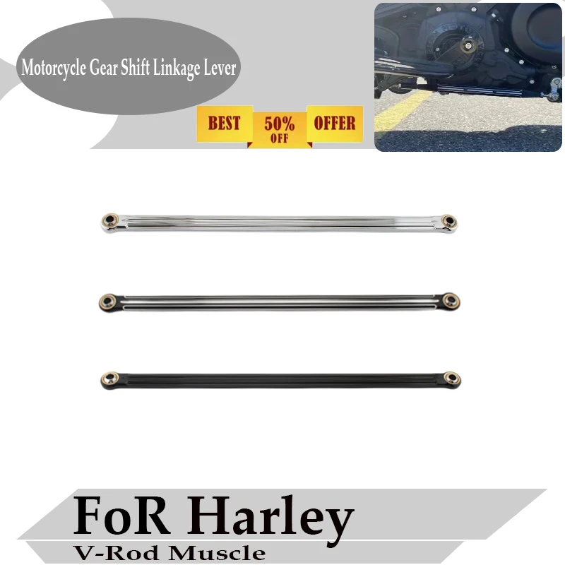 

For Harley Night Rod VRSC Special 07-17 V-Rod Muscle 02-17 Motorcycle Gear Shift Linkage Lever 398mm CNC Aluminum