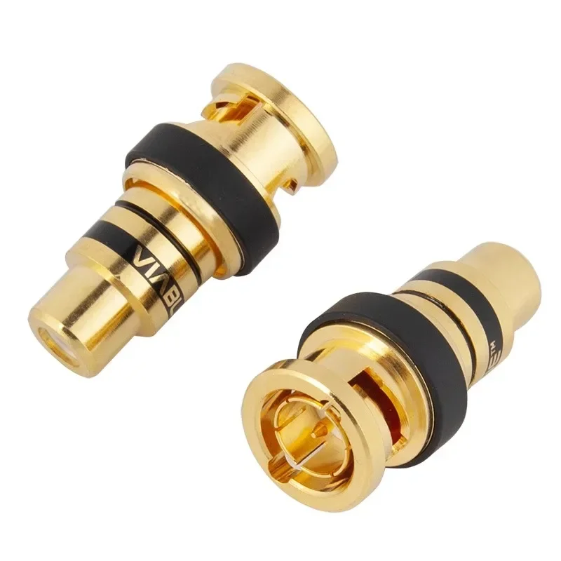 German VIABLUE BNC to RCA digital coaxial decoder gold-plated conversion plug OO