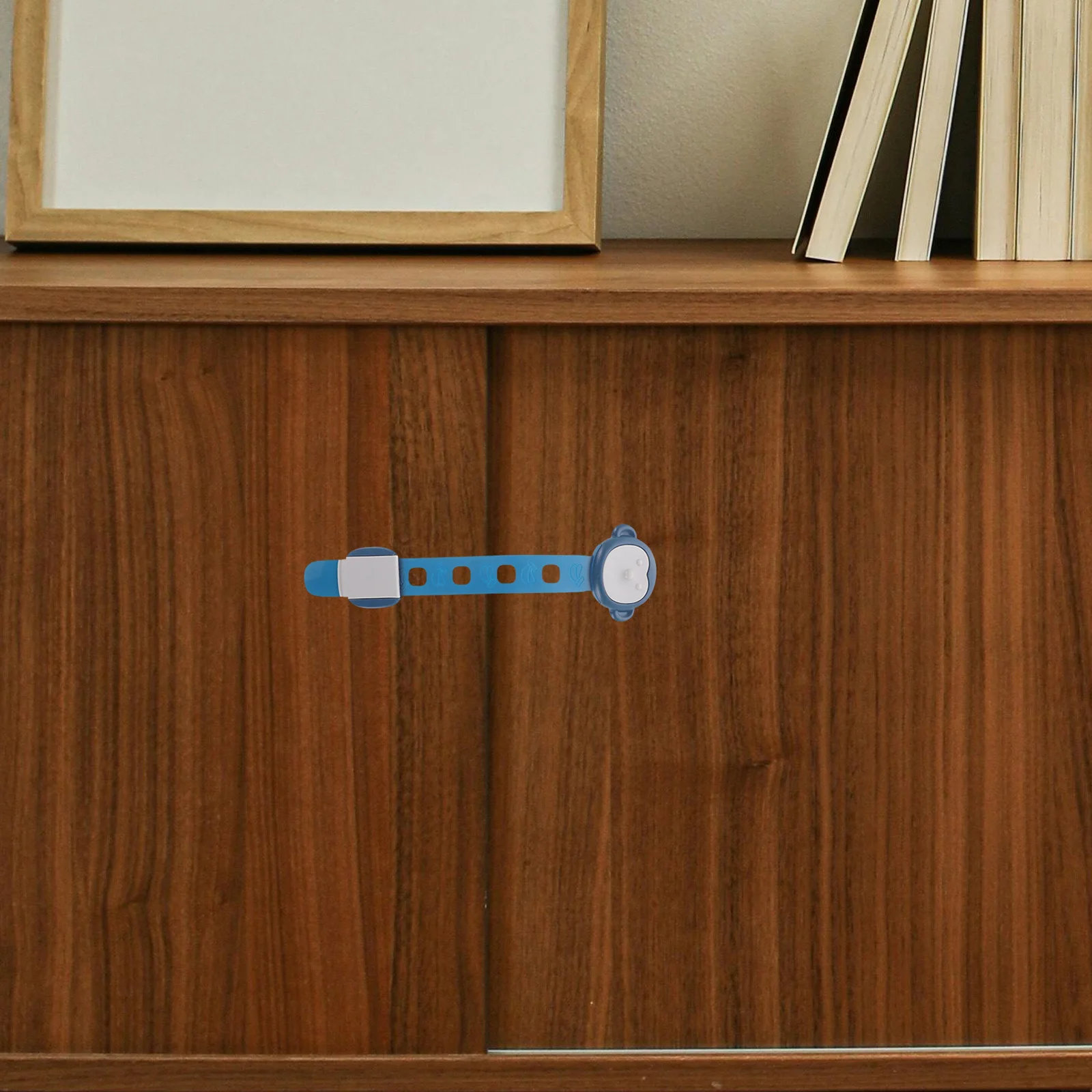 

Adjustable Child Safety Locks Blue Cabinet Drawer Fridge Door Lock Babyproof Strap for Kitchen Oven Toilet
