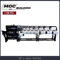 GBC Modular MOC Technology Bricks Axle Sorter Motor Machine Creative Science Educational Toys Puzzle Gifts