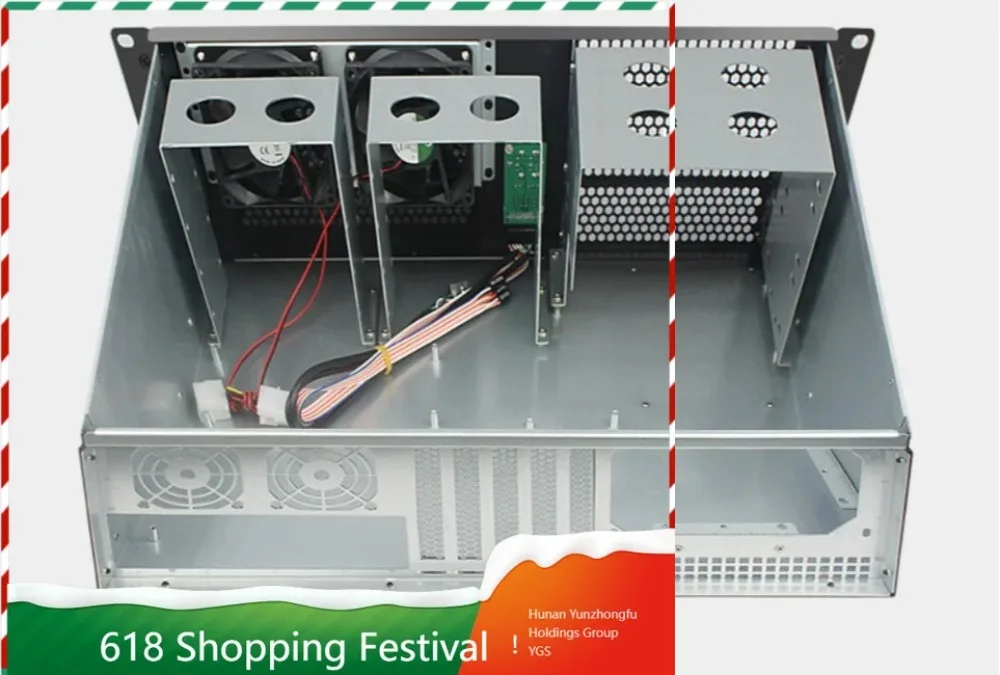 Compact 3U Horizontal Rack Case 400mm Deep Multi Disk Space For DIY ATX Surveillance NVR Industrial Computer